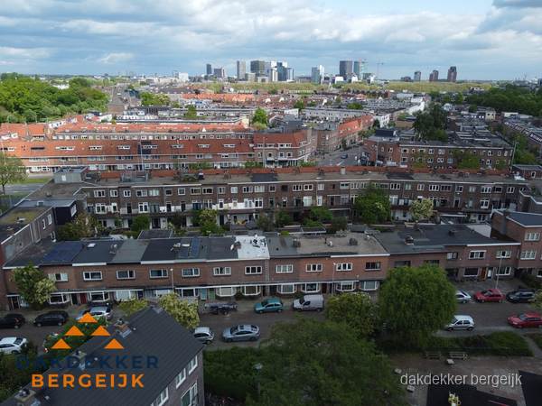 Luchtfoto van daken in woonwijk Bergeijk Luchtfoto van daken in woonwijk Bergeijk